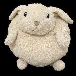 Cloud B Round Chubby Bunny 10" Gray Easter Spring Stuffed Animal Soft Toy Prop